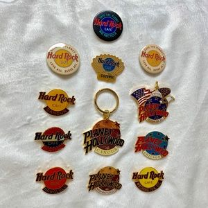 ⚜️Vintage Hard Rock Cafe Hotel Pins/Key chain